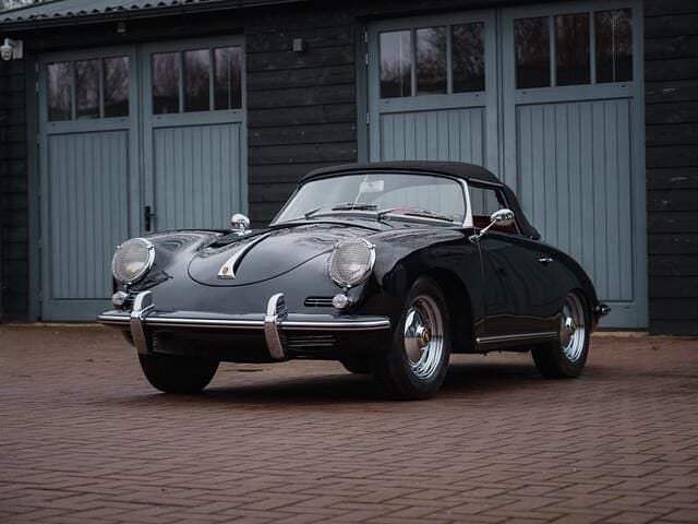 Zwart Occasion 1960 Porsche 356 Cabriolet | € 169.000 - Afbeelding 1/4