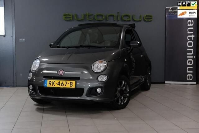 Grijs Gebruikt 2015 Fiat 500C Lounge Cabriolet | € 8.900 (Goede deal) - Afbeelding 1/4