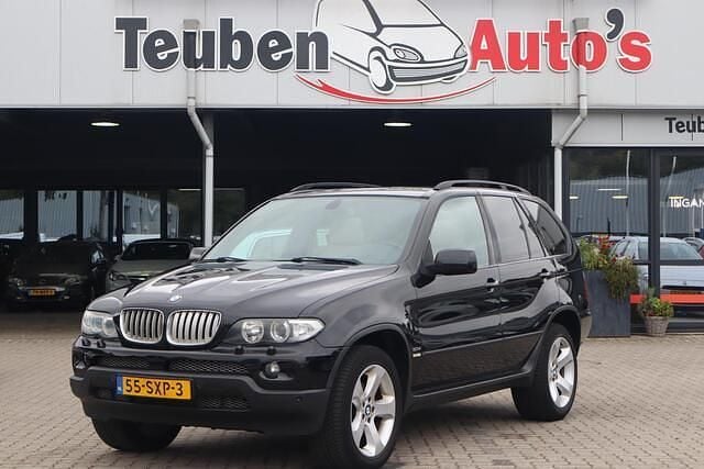Zwart Gebruikt 2006 BMW X5 Lifestyle SUV | € 6.895 (Eerlijke prijs) - Afbeelding 1/4