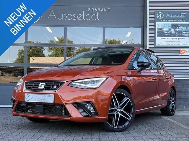 Oranje, metallic lak Gebruikt 2018 Seat Ibiza FR Hatchback | € 15.990 (Eerlijke prijs) - Afbeelding 1/4