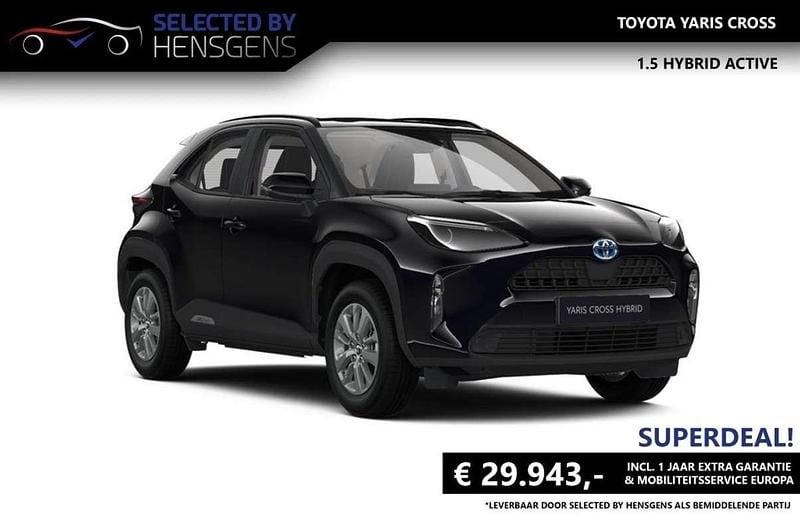 Zwart, metallic lak Nieuw 2025 Toyota Yaris Cross Active SUV | € 28.949 (Goede deal) - Afbeelding 1/1