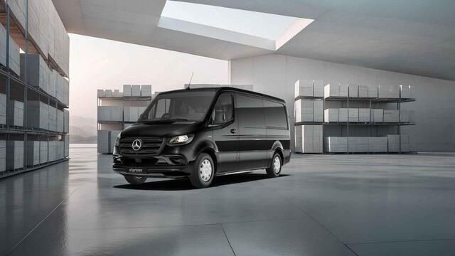 Zwart Nieuw 2025 Mercedes E-Sprinter Van | € 58.300 (Super prijs) - Afbeelding 1/4
