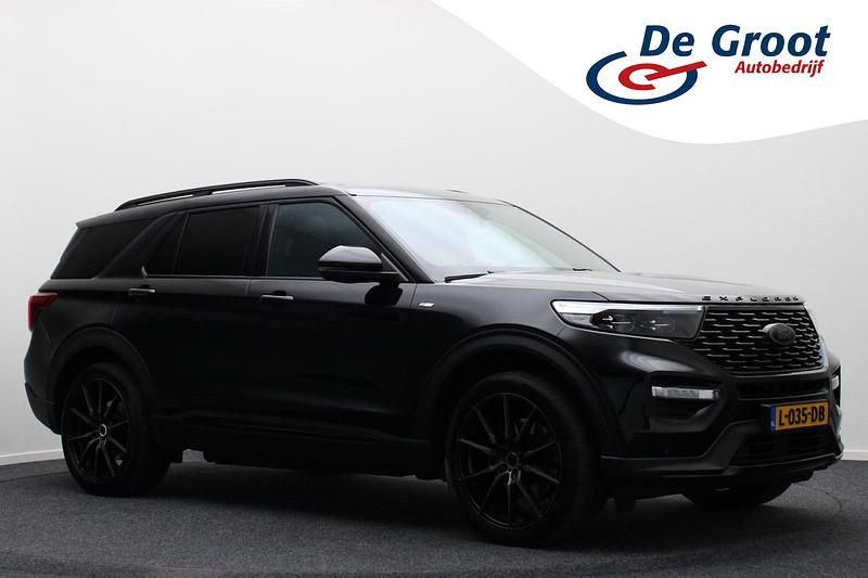 Zwart Occasion 2021 Ford Explorer ST-Line SUV | € 34.950 (Duur) - Afbeelding 1/4
