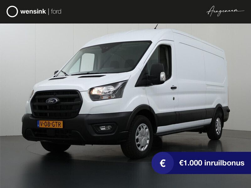 Wit Nieuw 2024 Ford Transit Trend Van | € 29.950 (Super prijs) - Afbeelding 1/4