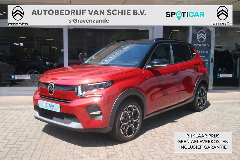 Rood, metallic lak Occasion 2024 Citroën e-C3 SUV | € 24.950 (Eerlijke prijs) - Afbeelding 1/4