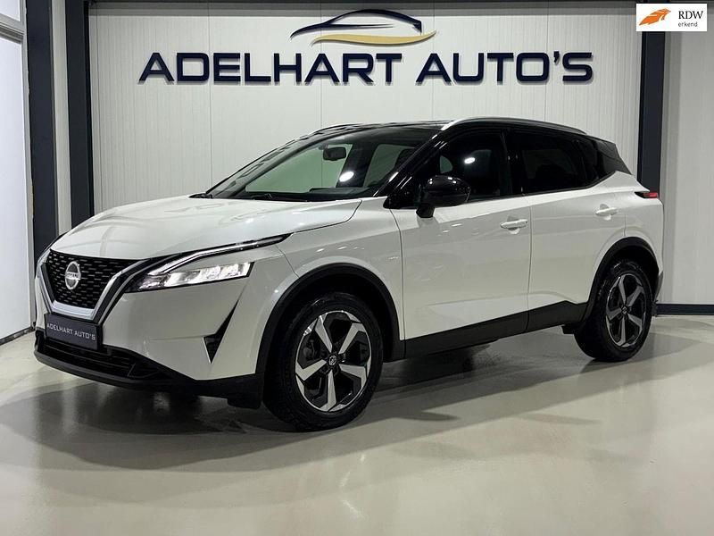 Wit (metallic) Occasion 2022 Nissan Qashqai Tekna SUV | € 24.950 (Super prijs) - Afbeelding 1/4