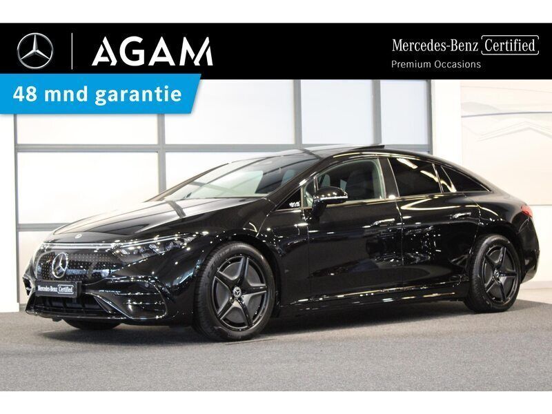 Zwart Gebruikt 2022 Mercedes EQS350 AMG line Sedan | € 54.950 - Afbeelding 1/4