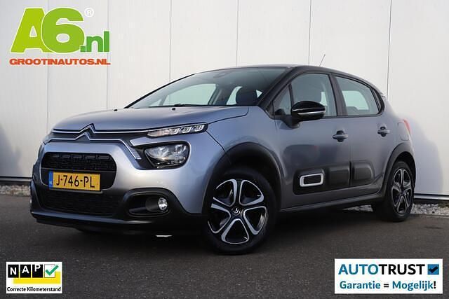 Grijs Gebruikt 2020 Citroën C3 Feel Hatchback | € 10.900 (Eerlijke prijs) - Afbeelding 1/4