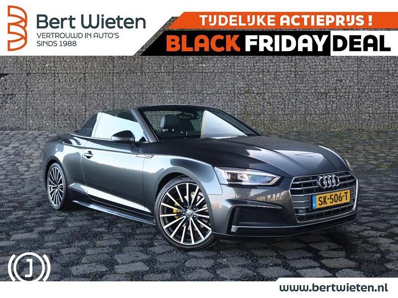 Grijs Gebruikt 2018 Audi A5 Cabriolet S-Line Cabriolet | € 24.795 (Eerlijke prijs) - Afbeelding 1/3