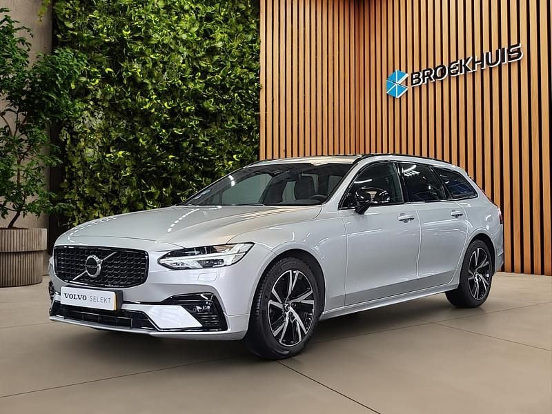 Grijs Gebruikt 2022 Volvo V90 R-Design Stationwagen | € 34.900 (Goede deal) - Afbeelding 1/4