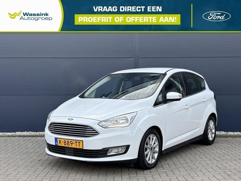 Frozen white Gebruikt 2018 Ford C-MAX Titanium MPV | € 17.485 (Eerlijke prijs) - Afbeelding 1/4