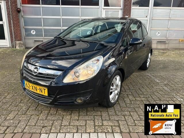 Zwart Gebruikt 2007 Opel Corsa Enjoy | € 2.750 (Eerlijke prijs) - Afbeelding 1/4