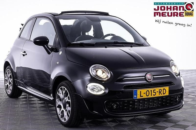 Zwart Gebruikt 2021 Fiat 500C Cabriolet | € 15.900 (Eerlijke prijs) - Afbeelding 1/4