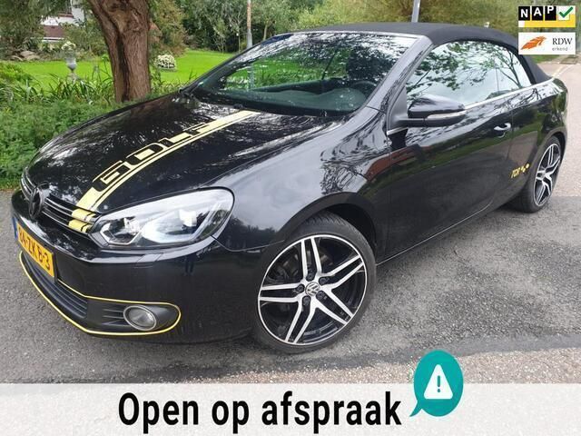 Zwart Gebruikt 2012 VW Golf Cabriolet Highline Cabriolet | € 5.950 - Afbeelding 1/4