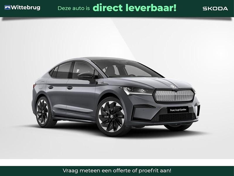 Grijs Nieuw 2025 Skoda Enyaq iV SportLine SUV | € 49.950 (Super prijs) - Afbeelding 1/4