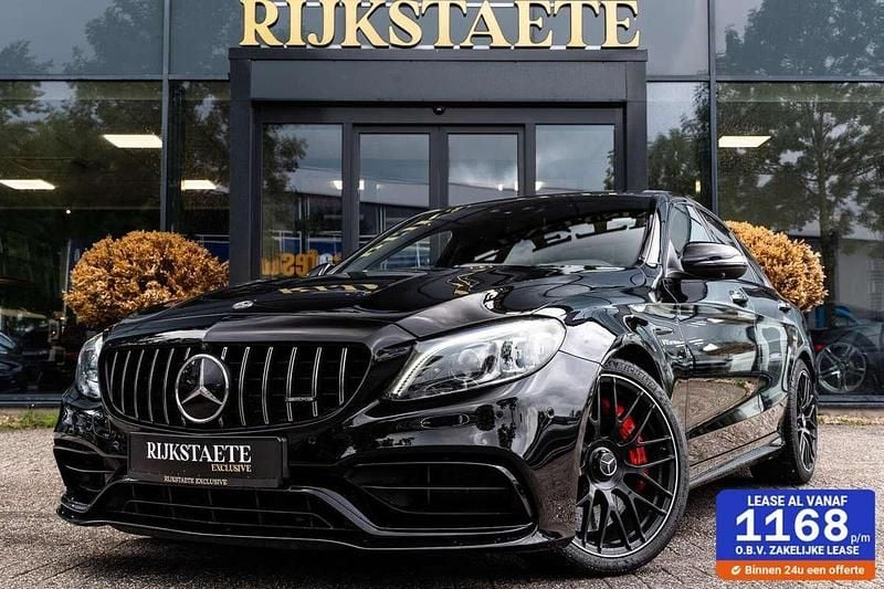 Zwart, metallic lak Gebruikt 2019 Mercedes C63S AMG AMG Sedan | € 72.900 - Afbeelding 1/4