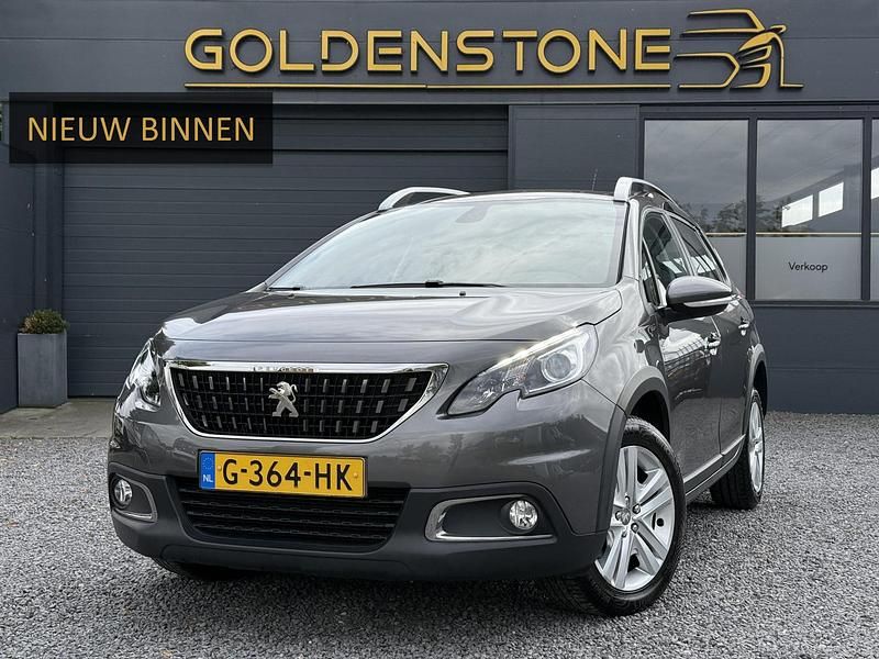 Grijs Gebruikt 2019 Peugeot 2008 Signature Sky SUV | € 11.449 (Super prijs) - Afbeelding 1/4