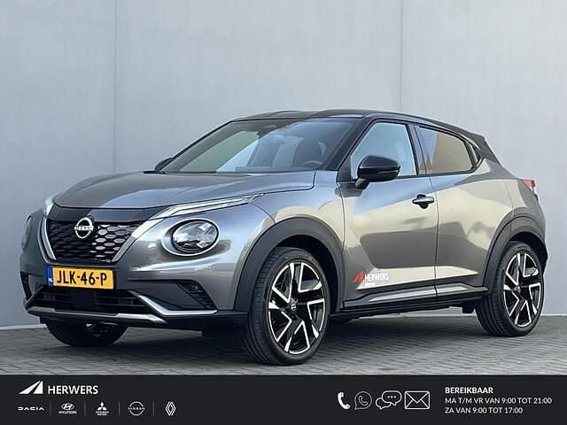 Twotone gunmetal grey metallic/dak carbon bl Gebruikt 2025 Nissan Juke Pack SUV | € 34.923 - Afbeelding 1/4