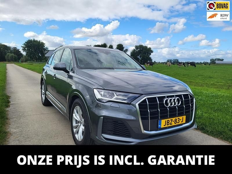 Grijs Gebruikt 2021 Audi Q7 S-Line SUV | € 51.950 - Afbeelding 1/4