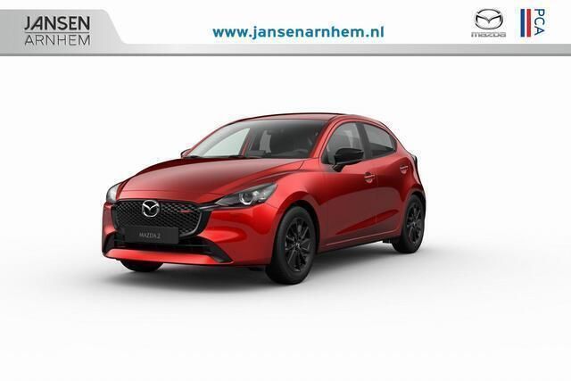 Rood Nieuw 2025 Mazda 2 Homura-Line Hatchback | € 25.540 (Eerlijke prijs) - Afbeelding 1/4
