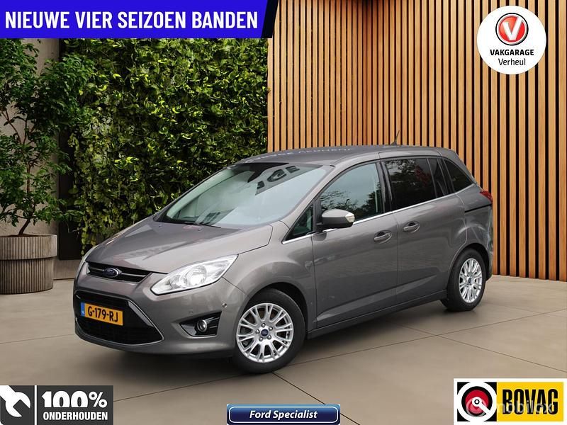 Grijs Gebruikt 2020 Ford Grand C-Max Ambiente MPV | € 7.895 - Afbeelding 1/4