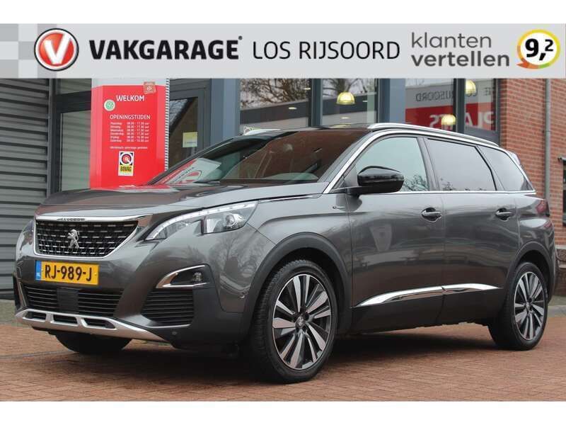 Grijs, metallic lak Gebruikt 2017 Peugeot 5008 GT-line MPV | € 13.500 (Iets duurder) - Afbeelding 1/4