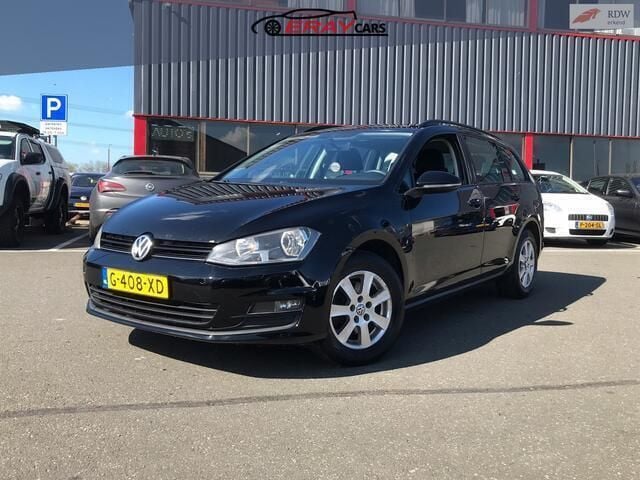 Zwart Gebruikt 2015 VW Golf VII Comfortline Stationwagen | € 4.999 (Goede deal) - Afbeelding 1/4