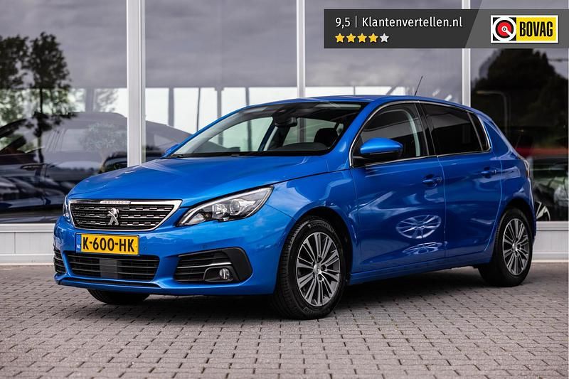 Blauw Gebruikt 2021 Peugeot 308 Allure Hatchback | € 17.445 (Goede deal) - Afbeelding 1/4
