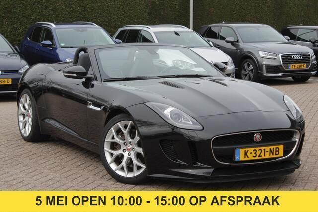 Zwart Gebruikt 2017 Jaguar F-Type Cabriolet | € 47.950 (Eerlijke prijs) - Afbeelding 1/4