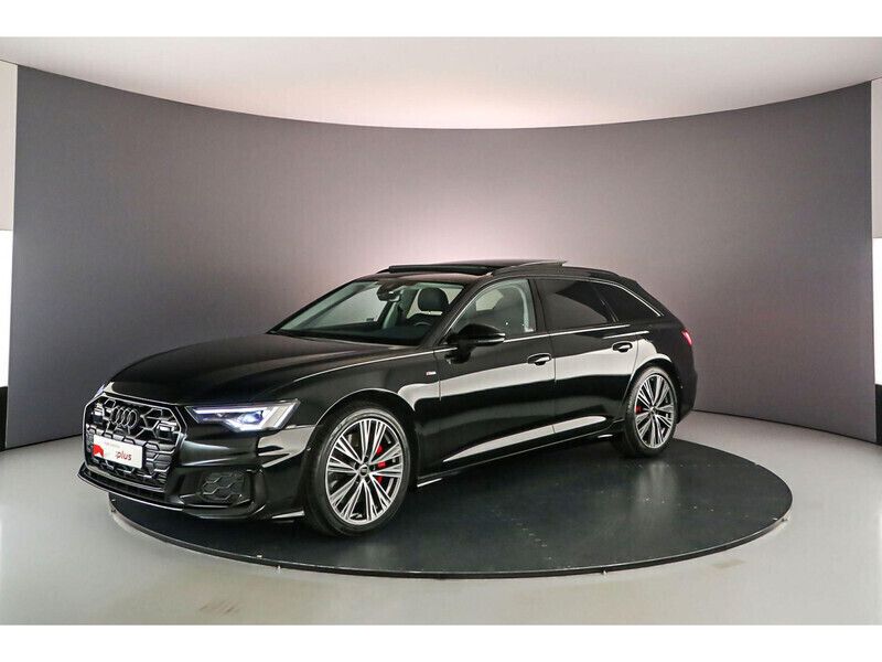 Mythoszwart metallic Gebruikt 2023 Audi A6 S-Line Stationwagen | € 59.900 - Afbeelding 1/4