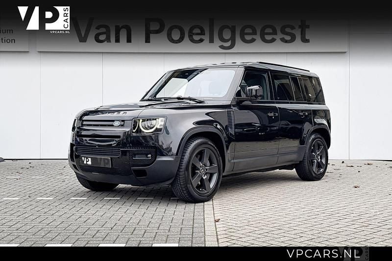 Exterior paint santorini black (1ag) Occasion 2022 Land Rover Defender HSE Dynamic SUV | € 79.900 (Super prijs) - Afbeelding 1/3