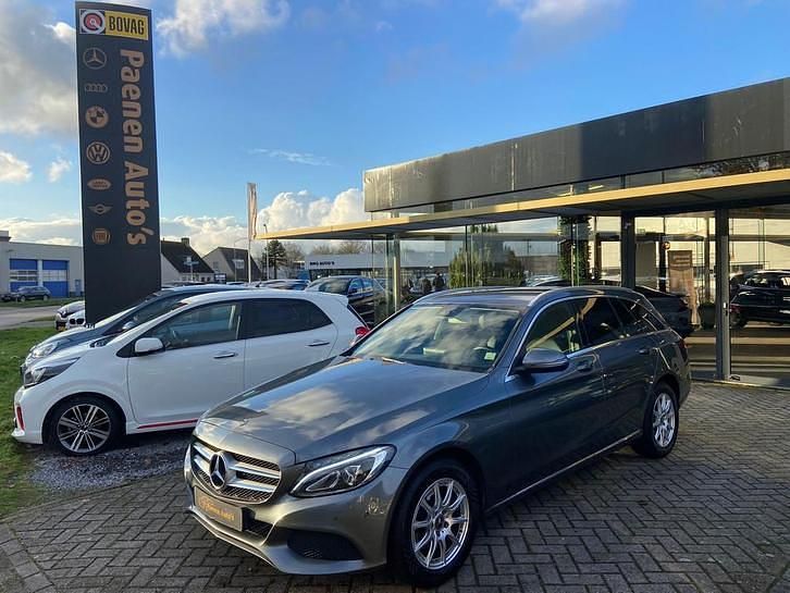 Grijs Gebruikt 2019 Mercedes C180 Sport Edition Stationwagen | € 17.950 (Super prijs) - Afbeelding 1/4