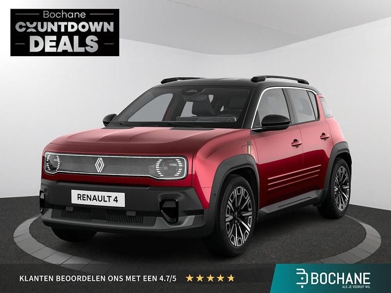 Twotone rouge carmin / noir étoilé (rood metallic) Nieuw 2025 Renault R4 Iconic SUV | € 33.247 (Goede deal) - Afbeelding 1/4