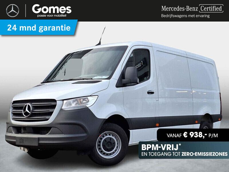 Wit Nieuw 2024 Mercedes Sprinter Van | € 54.191 - Afbeelding 1/4