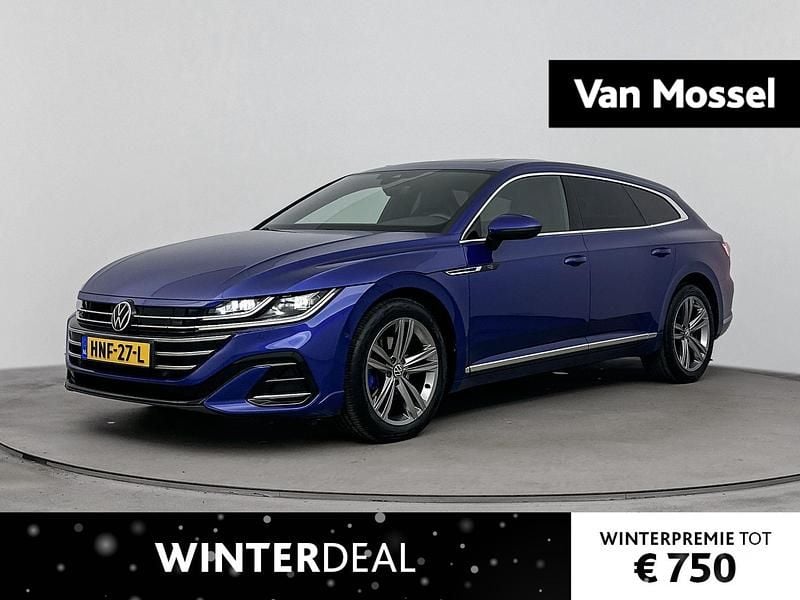 Blauw Occasion 2022 VW Arteon R-line Stationwagen | € 27.900 (Eerlijke prijs) - Afbeelding 1/4