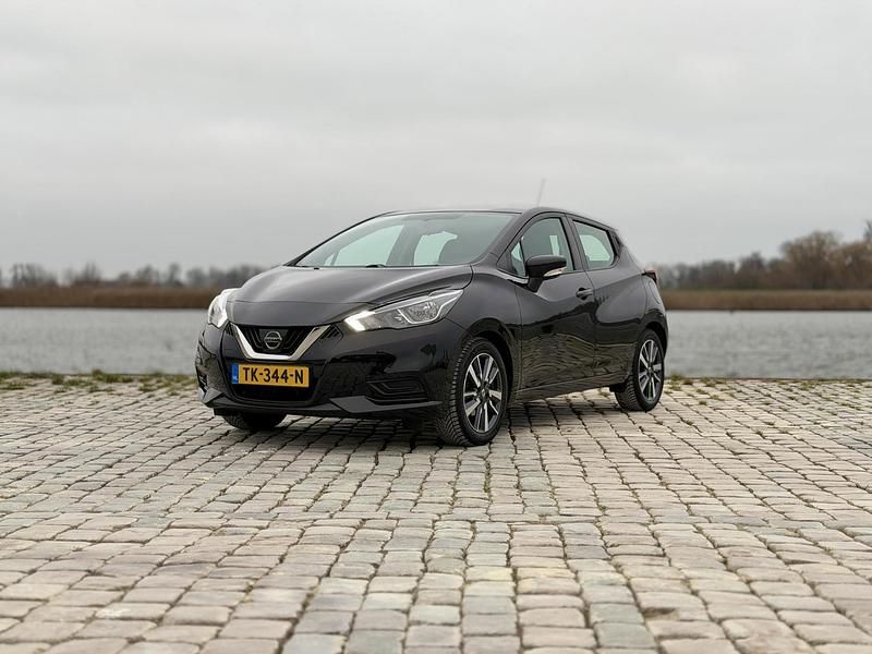 Zwart Occasion 2018 Nissan Micra N-Connecta Hatchback | € 9.450 (Eerlijke prijs) - Afbeelding 1/4