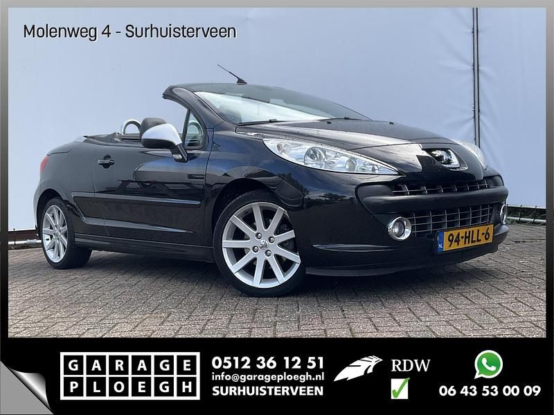 Zwart Gebruikt 2009 Peugeot 207 Roland Garros Cabriolet | € 3.700 (Iets duurder) - Afbeelding 1/4