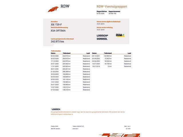 Wit Occasion 2019 Kia Optima Stationwagen | € 13.934 (Eerlijke prijs) - Afbeelding 1/1