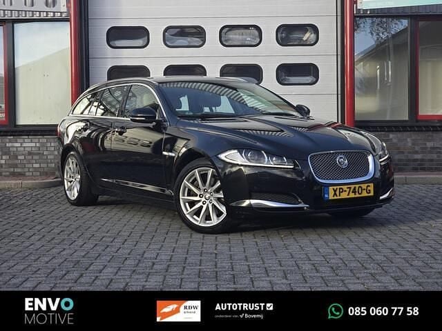 Zwart Gebruikt 2013 Jaguar XF Sportbrake S Stationwagen | € 6.450 - Afbeelding 1/4