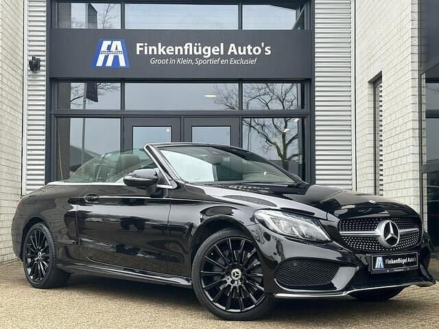 Zwart Occasion 2017 Mercedes C400 AMG line Cabriolet | € 37.700 (Eerlijke prijs) - Afbeelding 1/4