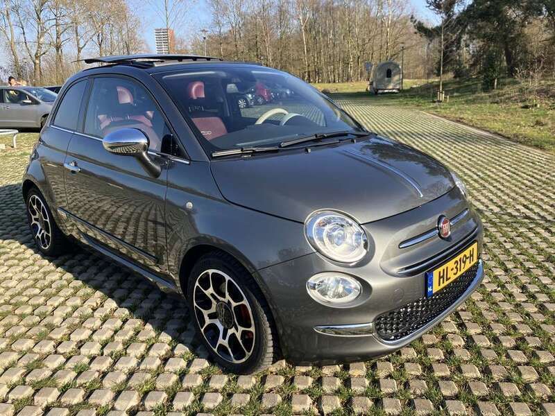 Grijs Gebruikt 2015 Fiat 500 Lounge Hatchback | € 9.499 - Afbeelding 1/4