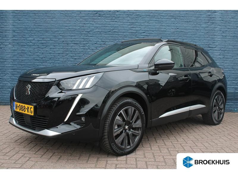 Zwart Gebruikt 2021 Peugeot e-2008 GT SUV | € 21.895 (Duur) - Afbeelding 1/4
