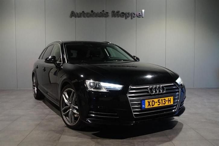 Zwart Occasion 2017 Audi A4 Sport Stationwagen | € 13.450 (Super prijs) - Afbeelding 1/4