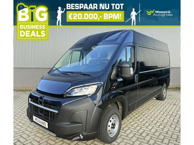 Zwart Nieuw 2024 Opel Movano S Van | € 32.199 (Goede deal) - Afbeelding 1/4