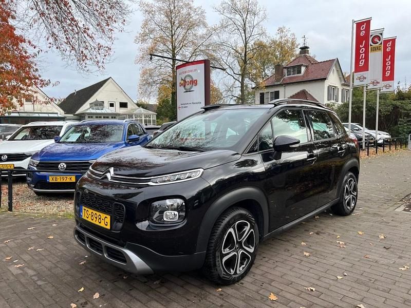 Zwart (metallic) Gebruikt 2018 Citroën C3 Aircross Feel SUV | € 10.950 (Goede deal) - Afbeelding 1/4