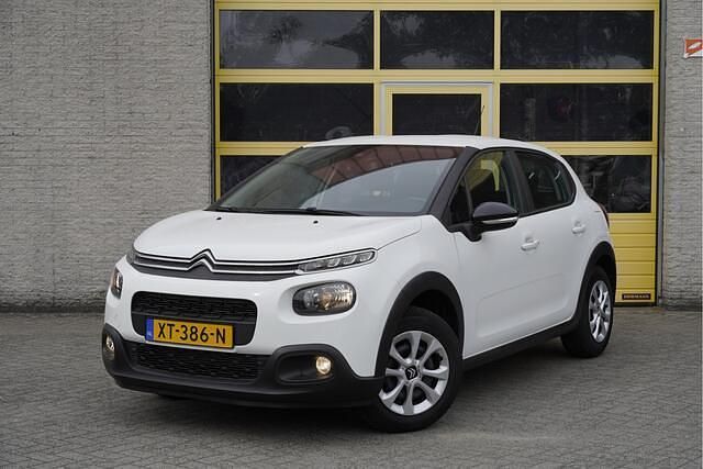 Wit Gebruikt 2019 Citroën C3 Feel Hatchback | € 8.450 (Goede deal) - Afbeelding 1/4
