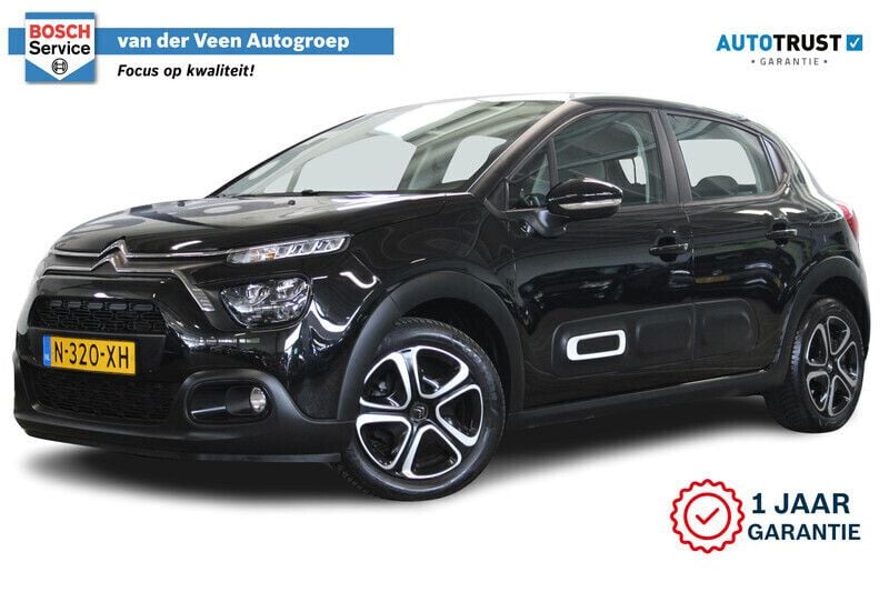 Zwart Gebruikt 2022 Citroën C3 Feel Hatchback | € 12.450 (Goede deal) - Afbeelding 1/4