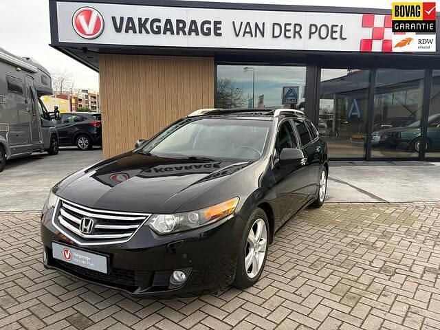 Zwart Gebruikt 2009 Honda Accord Elegance Stationwagen | € 4.950 (Super prijs) - Afbeelding 1/4