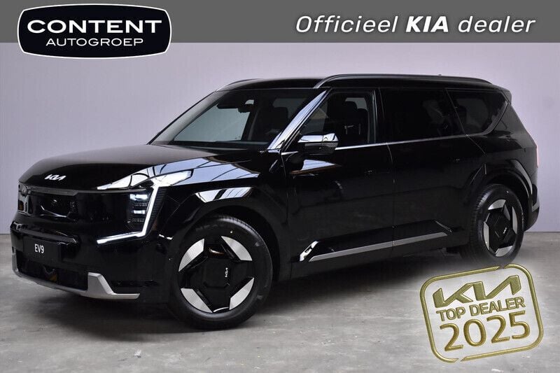 Aurora black pearl (zwart metallic) Nieuw 2024 Kia EV9 2 SUV | € 67.640 (Eerlijke prijs) - Afbeelding 1/4