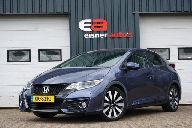 Blauw Gebruikt 2016 Honda Civic Elegance Hatchback | € 12.949 (Eerlijke prijs) - Afbeelding 1/4